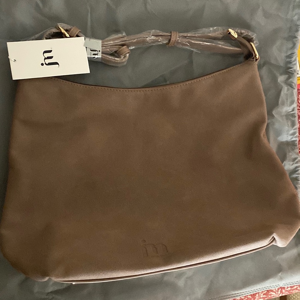 Jessica Moore Suede Hobo Bag